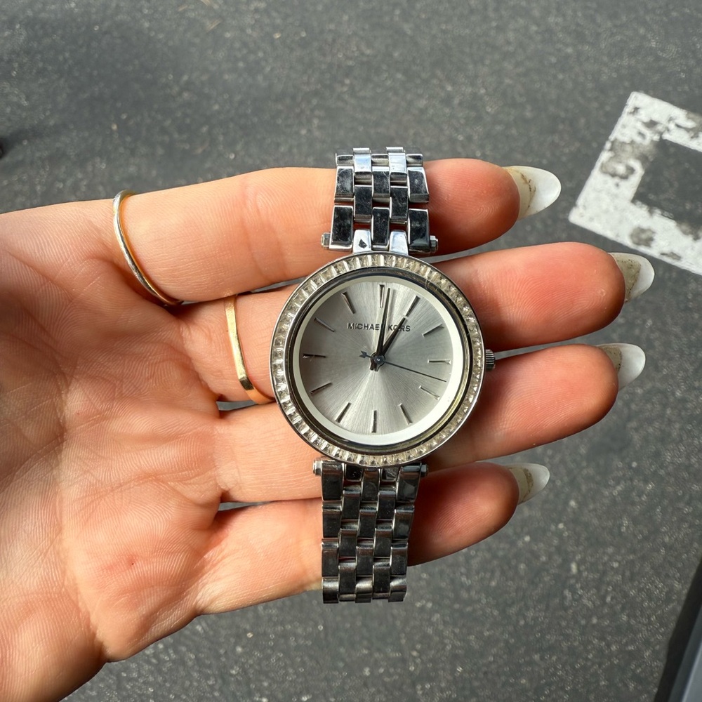 Michael Kors Metallic Silver Watch
